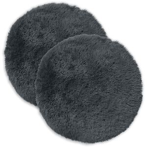 vidaXL Cushion with Pillow HEERLEN 2 pcs Anthracite PV Fleece