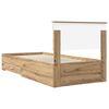 vidaXL Bed Frame with Drawer Artisan Oak 90 x 200 cm Engineered Wood