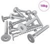 vidaXL Confirmat Screws 5000 pcs Silver Metal
