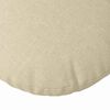 vidaXL Seat Cushions 2 pcs Cream &Oslash;80 x 29 cm Fabric