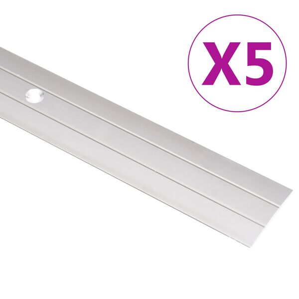 vidaXL Floor Profiles 5 pcs Aluminium 134 cm Gold