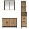 vidaXL Bathroom Furniture Set 3 pcs Artisan Oak Engineered Wood