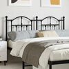 vidaXL Metal Headboard Black 140 cm