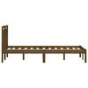 vidaXL Bed Frame without Mattress Honey Brown Solid Wood 200x200 cm (810040+814117)