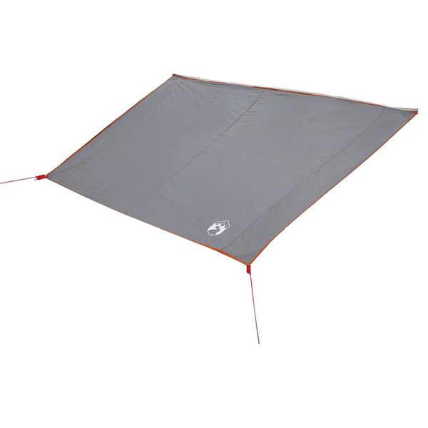 vidaXL Water Resistant Tarp Grey and Orange
