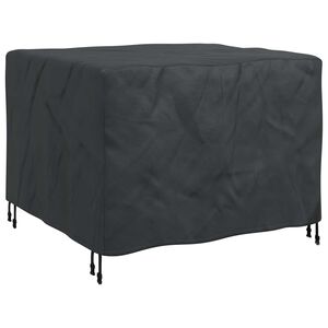 vidaXL Furniture Cover Plain Black 113 x 113 x 73 cm 210D