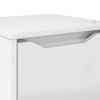 vidaXL Bathroom Cabinet with Shelf High Gloss White 30.5 x 30 x 101 cm