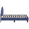 vidaXL Toddler Bed Frame with Headboard Police Blue 70 x 140 cm Velvet