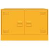 vidaXL TV Cabinets 2 pcs Mustard Yellow 67x39x44 cm Steel