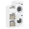 vidaXL Laundry Cabinet Set with Storage 2 pcs White Engineered wood
