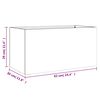 vidaXL Planter Black 62x30x29 cm Steel