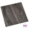 vidaXL Flooring Planks 55 pcs Dark Grey 5.11 m&sup2; PVC