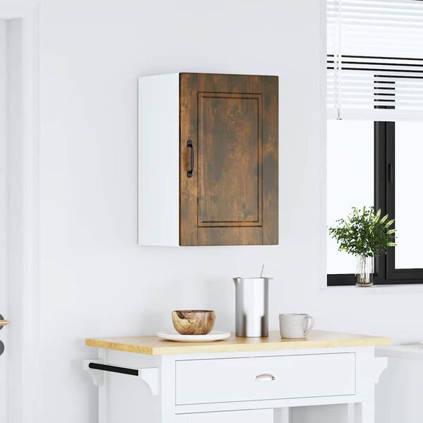 vidaXL Kitchen Wall Cabinet&nbsp;Porto Smoked Oak Engineered Wood