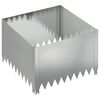 vidaXL Lawn Edging 60 x 60 x 35 cm Steel Silver