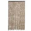 vidaXL Fly Curtain Beige and Brown 118x220 cm Chenille