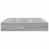 vidaXL Storage Bed Frame Grey Sonoma 180 x 200 cm Engineered Wood