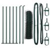 vidaXL Fence Post Green 10 x 0.4 m (50 mm mesh) Steel and PVC