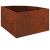 vidaXL Corner Planter Rusty 60 x 60 x 35 cm Weathering steel