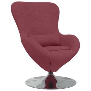 vidaXL Egg Chair Wine Red 63 x 73 x 90 cm Fabric