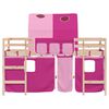 vidaXL Kids' Loft Bed with Tunnel without Mattress Pink 90x190cm