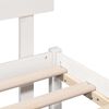 vidaXL Bed Frame with Headboard White 180 x 200 cm Solid Pine wood