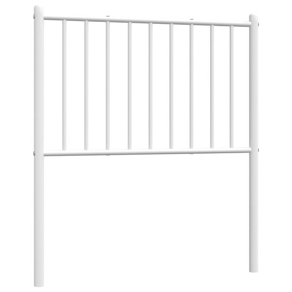 vidaXL Metal Replace Headboard White 80 cm