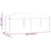 vidaXL Folding Party Tent Taupe 3x6 m