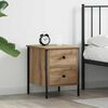 vidaXL Bedside Cabinet with Drawer Artisan oak 40 x 42 x 50 cm