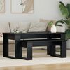 vidaXL Coffee Table Set 2 pcs Black Oak Engineered Wood