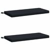 vidaXL 2-Piece Bench Cushions SOEST 100% Polyester Dark Blue