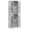 vidaXL Highboard FLORIN Concrete Grey 60 x 35 x 182 cm Engineered Wood
