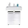 Trendteam Under Sink Vanity Unit Nano White and Cement Grey