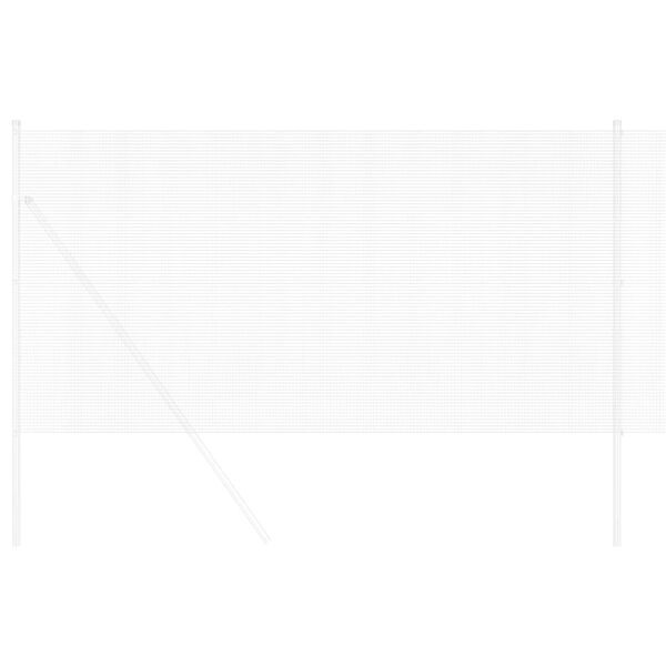 vidaXL Welded Wire Fence Silver 0.5 x 50 m