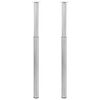 2 Telescopic Table Legs Stainless Steel 710 mm-1100 mm