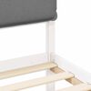 vidaXL Bed Frame with Upholstered Headboard Light Grey 100 x 200 cm
