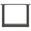 vidaXL Coffee Table Legs U-Shaped 2 pcs Anthracite 40x(30-31) cm Steel