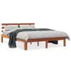 vidaXL Bed Frame without Mattress Wax Brown 140x190 cm Solid Wood Pine