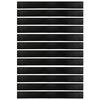 vidaXL Screw-on Door Brush Seals 12 pcs Black 100 cm Aluminium Alloy