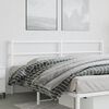 vidaXL Metal Headboard White 200 cm