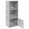 vidaXL Bookcase Concrete Grey 31x24x77 cm Engineered Wood