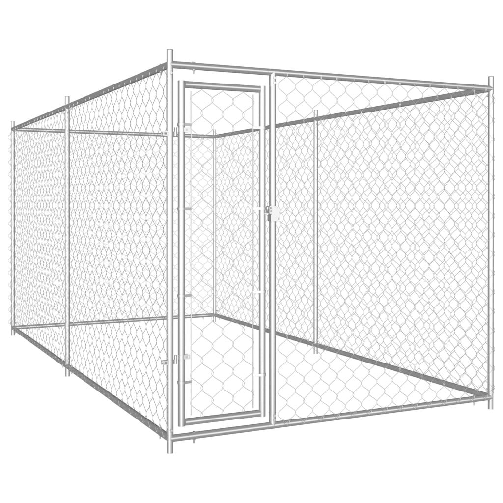 vidaXL Outdoor Dog Kennel 382x192x185 cm vidaXL