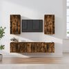 vidaXL 5 Piece TV Cabinet Set Smoked Oak Engineered Wood