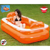 Happy People Swimming Pool Relax and Enjoy 195x122x50 cm Orange