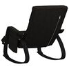 vidaXL Rocking Chair Black Fabric