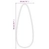 vidaXL Wall Mirror Silver 50x20 cm