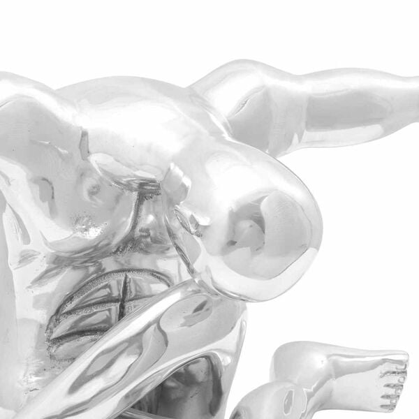 vidaXL Sculpture Silver 91.5 x 32 x 33 cm Aluminium