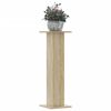 vidaXL Plant Stands 2 pcs Sonoma Oak 30x30x95 cm Engineered Wood