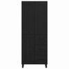 vidaXL Highboard Black Oak 69.5 x 34 x 180 cm Engineered Wood