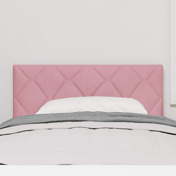 vidaXL Headboard Height Adjustable with Headboard Pink 100 cm Velvet