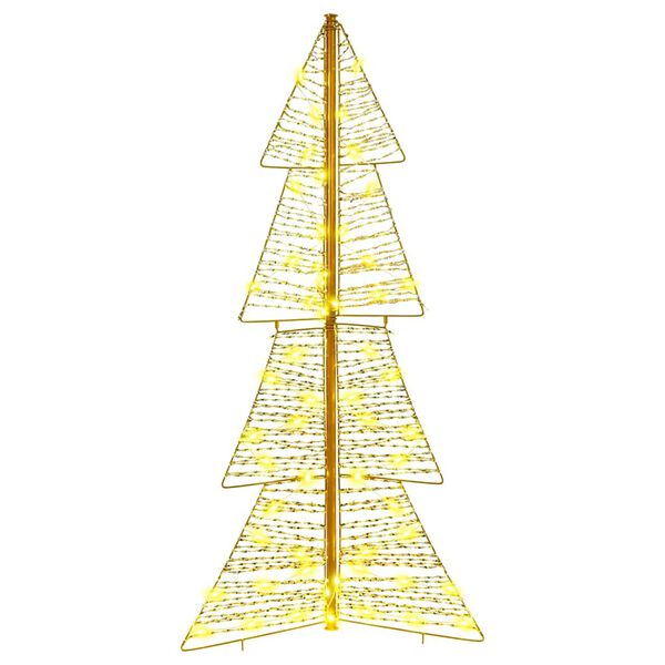 vidaXL Christmas Tree with 100 LEDs Warm White 120 cm PET